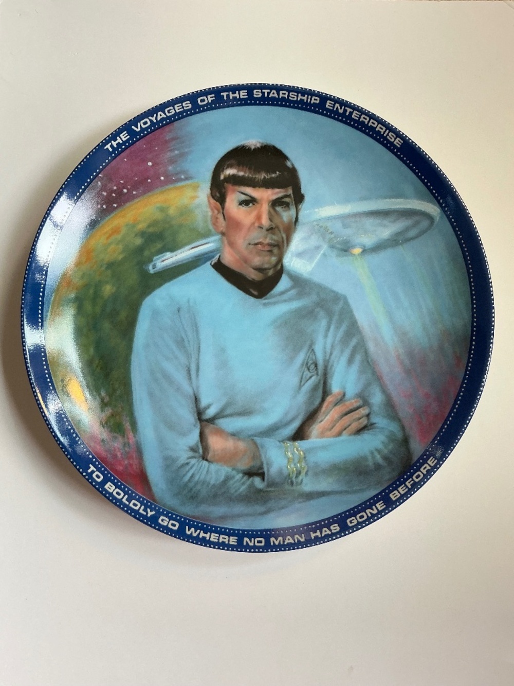 Star Trek Collector Plate Spock Commander Susie Morton Ernst 1985 Limited Sci-Fi